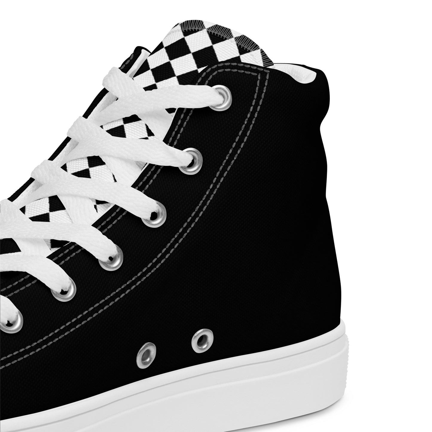 Men’s Checkered High Top