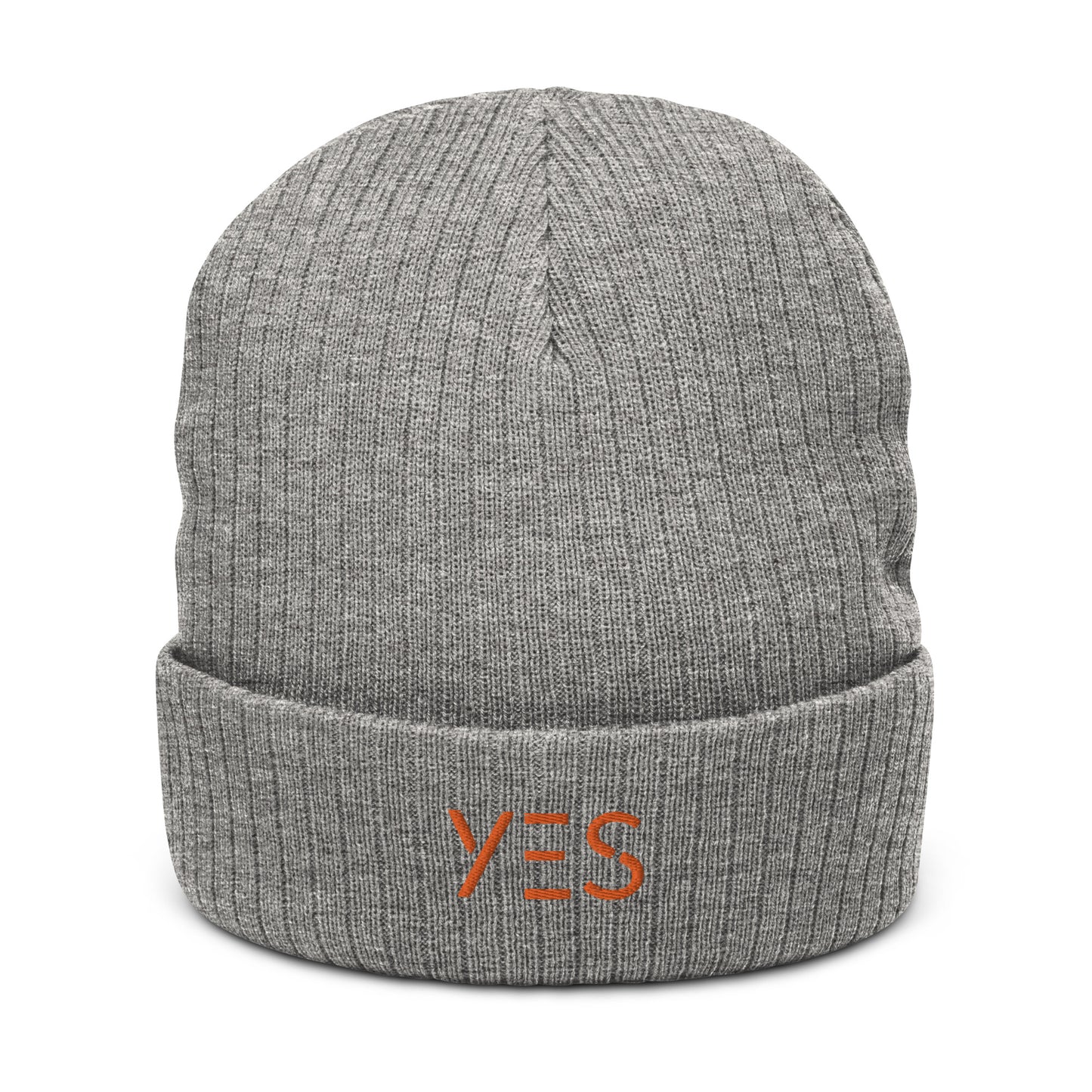 Say YES ! Ribbed Knit Beanie