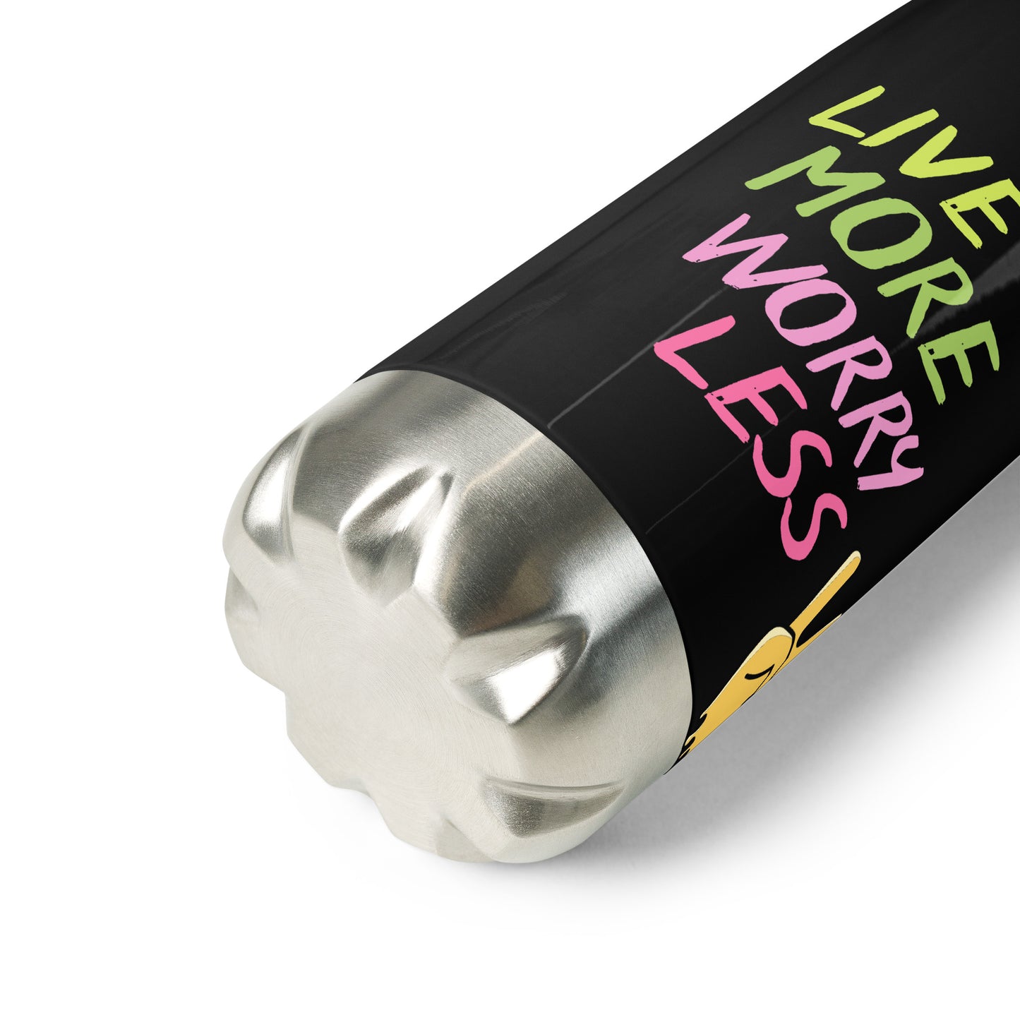 LIVE MORE Stainless-Steel Water Bottle
