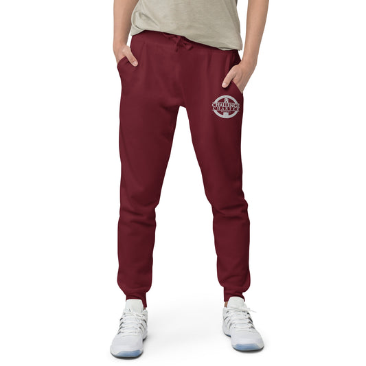 CCS Embroidered Teens Unisex School Logo Joggers - Maroon
