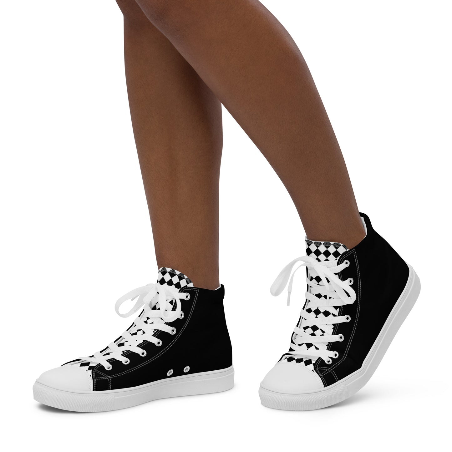 Women’s Checkered High Top
